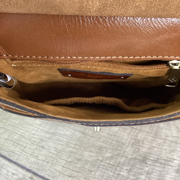 Patricia Nash Riot Rust Rocca Saddle Purse - Picture 7 of 10